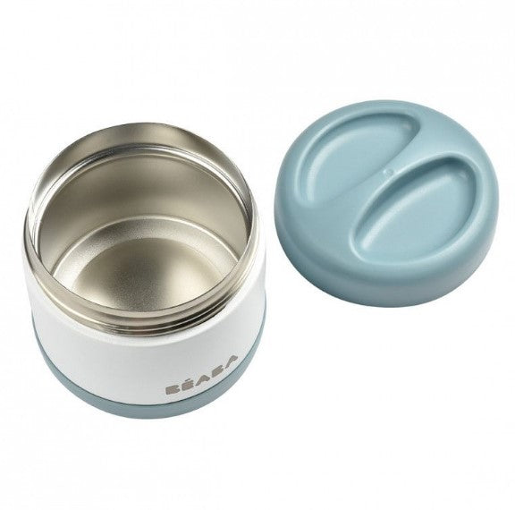 Термос За Храна От Неръждаема Стомана 500Мл Син Капак-Бяло (Baltic Син/Бял) --- BebeMama