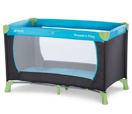 Преносима Бебешка Кошара За Спане И Игра На 1 Ниво Hauck Dream N Play Синя - Кошарки Next To Me - Hauck - BebeMama