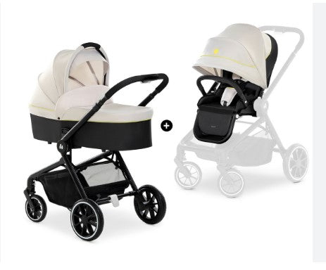 Комбинирана Бебешка Количка До 25 Кг. Hauck Move So Simply Set, Бежова/Неон - Комбинирани Колички - Hauck - BebeMama