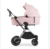 Комбинирана Бебешка Количка До 25 Кг. Hauck Vision X Set Silver, Розова - Комбинирани Колички - Hauck - BebeMama