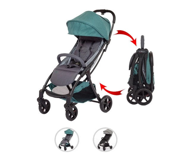 Сгъваема Бебешка Количка Mast M2 Fashion Зелен - Летни Колички - Minime - BebeMama