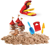 Коплект Кинетичен Пясък Замък С Кули И Матрица За Тухли И 750 Гр Кинетичен Пясък 4 Бр Инструменти 37X26X8 --- BebeMama