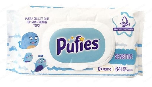 Пуфис Кърпички Сензитив - Мокри Кърпички - Pufies - BebeMama