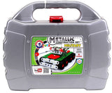 Метален Конструктор 27Х23Х9 Пластмасова Кутия С Болтове Гайки Инструменти И Гуми За Направа На Военни Машини 8 Модела 334 Елемента - Строители, Мозайки И Конструктори - Thesmileofyourbaby - BebeMama