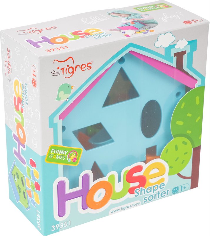 Къща Сортер В Кутия 31Х20Х9 --- BebeMama