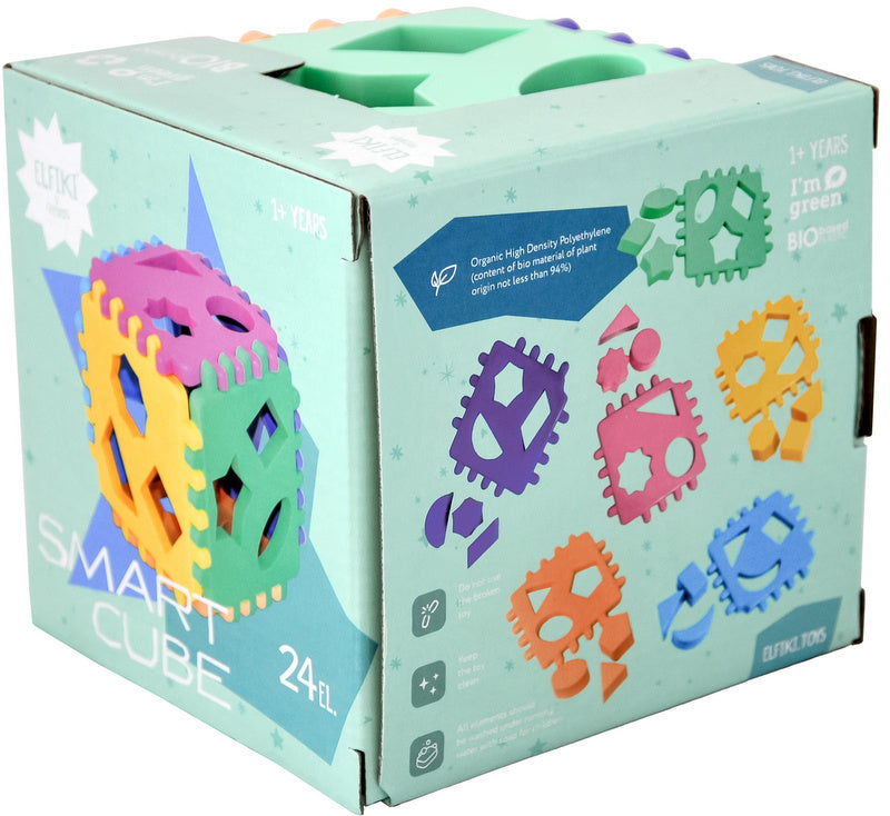 Еко Кубче Сортер 24 Ел. Елфики 14Х14Х14 --- BebeMama