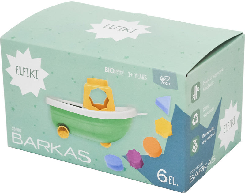 Еко Сортер Баркас 22Х14Х13 - Играчки - TheSmileOfYourBaby - BebeMama