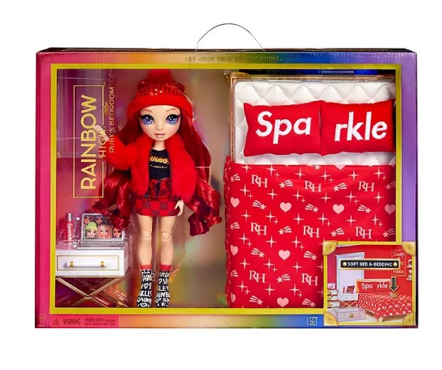 Кукла Rainbow High - Руби Със Спалня - Кукли И Аксесоари - Mga - BebeMama