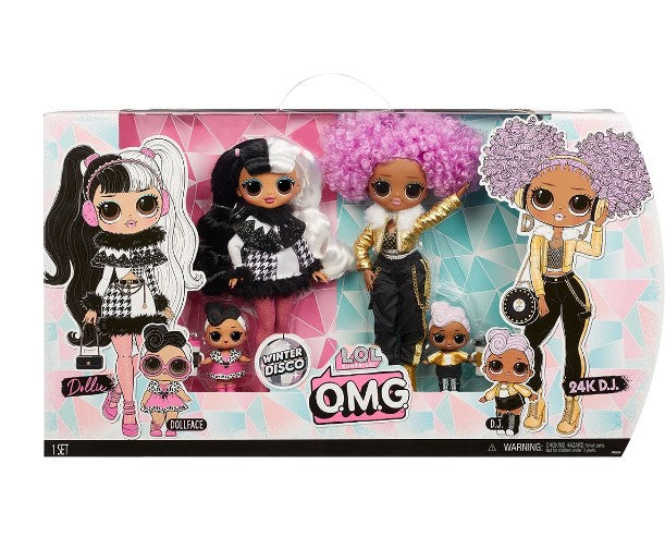 Двоен Комплект Кукли L.O.L. Surprise Omg - Зимна Диско Доли И 24K Диджей - Кукли И Аксесоари - Mga - BebeMama