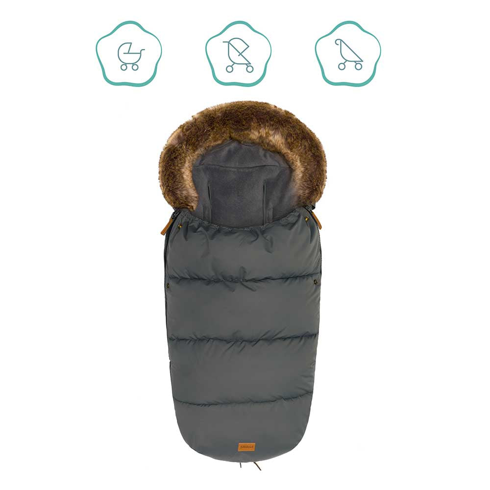 Зимно Чувалче За Детска Количка Fillikid Manaslu - Grey --- BebeMama