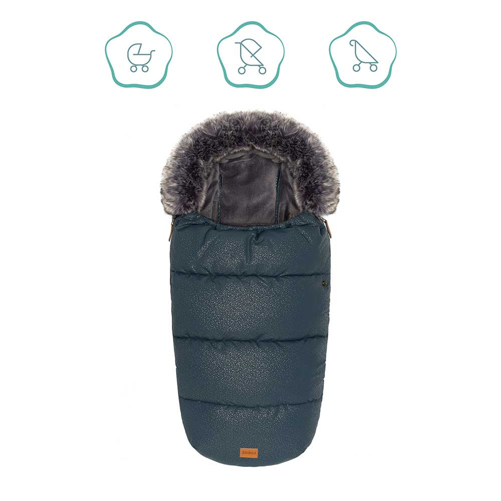 Зимно Чувалче За Детска Количка Fillikid Manaslu - Galaxy Grey --- BebeMama
