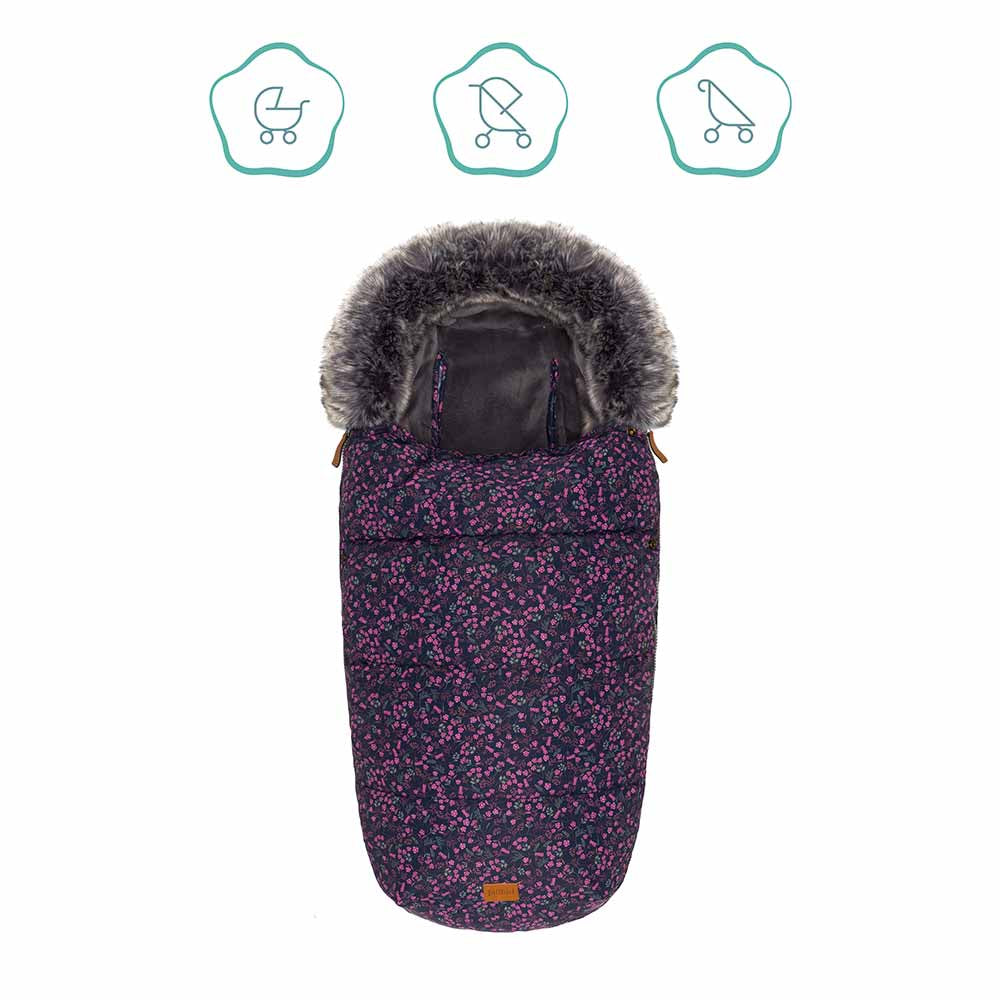 Зимно Чувалче За Детска Количка Fillikid Manaslu - Small Flowers --- BebeMama