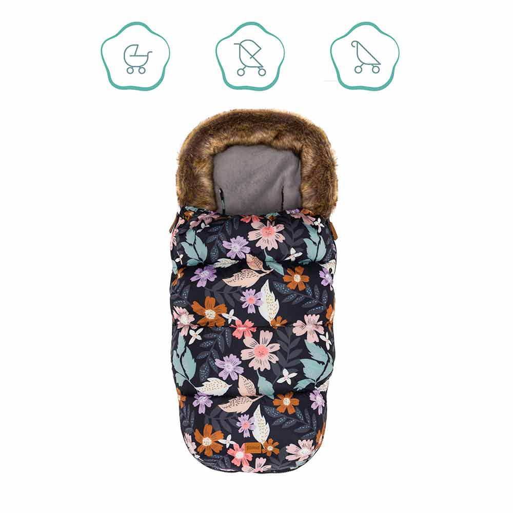 Зимно Чувалче За Детска Количка Fillikid Manaslu - Flowers --- BebeMama