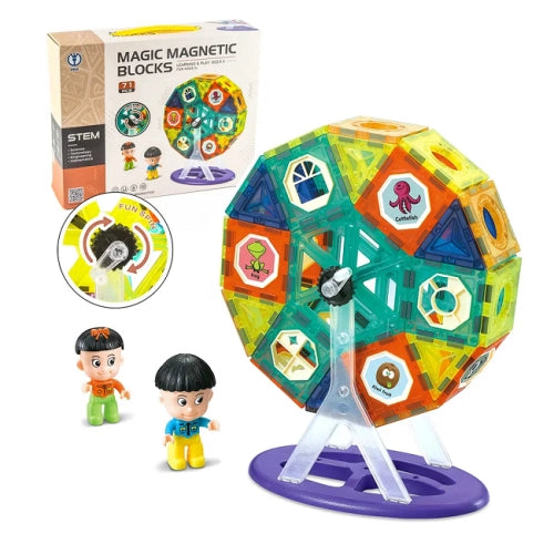 Магнитен Детски Образователен Конструктор Ring Park 71 Части --- BebeMama