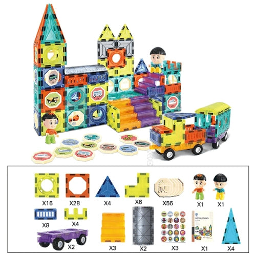 Голям Магнитен Конструктор Limp С 139 Части И Две Платформи --- BebeMama