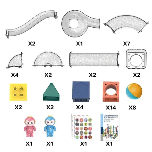 Образователен Магнитен Конструктор Smashing С 52 Части --- BebeMama