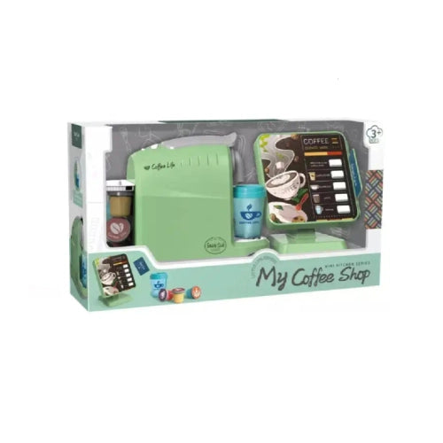 Голям Детски Комплект Кафе Машина За Деца Цвят Мента - Играчки - Sonne Home - BebeMama