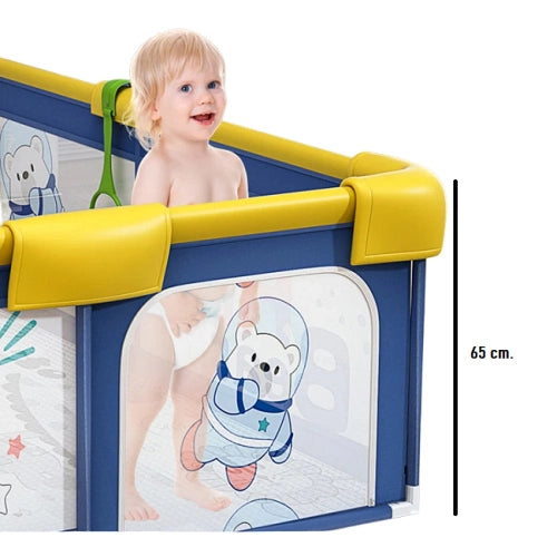 Бебешка Текстилна Ограда Тип Кошара Hi Bear 180*200 См - Кошари За Игра - Sonne Home - BebeMama