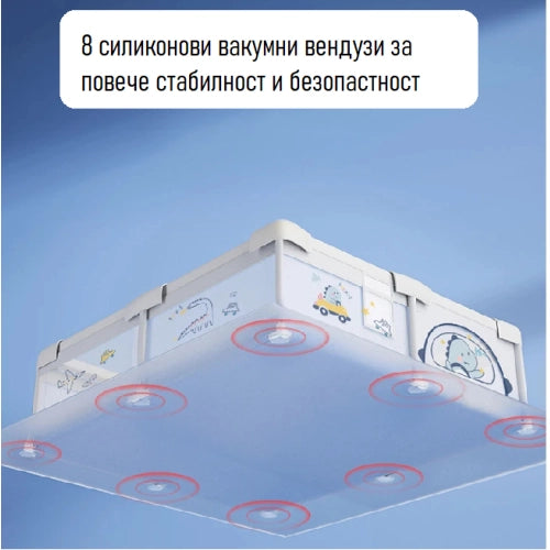 Детска Мека Ограда За Игра Kai Mint 180*200*65 - Кошари За Игра - Sonne Home - BebeMama