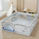 Бебешка Мека Ограда С Цип Ocean Blue 180*200*65 - Кошари За Игра - Sonne Home - BebeMama