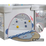 Бебешка Мека Ограда С Цип Ocean Blue 180*200*65 --- BebeMama