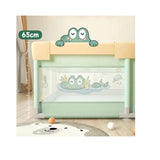 Мека Бебешка Ограда За Игра Crocky 180*200*65 Зелена --- BebeMama