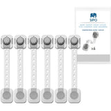 Регулируеми Ключалки За Шкафове За Безопасност На Деца 6 Бр --- BebeMama