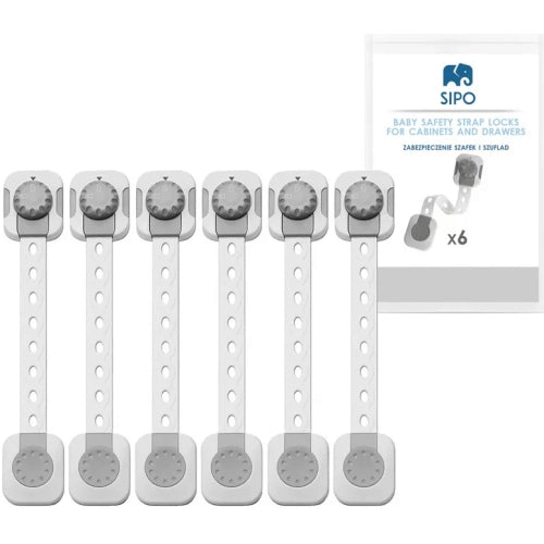 Регулируеми Ключалки За Шкафове За Безопасност На Деца 6 Бр --- BebeMama