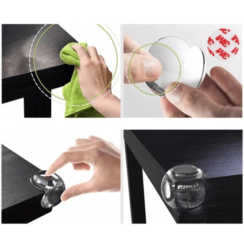 Предпазители За Ъгли И Ръбове На Мебели – 12 Броя Кръгли --- BebeMama