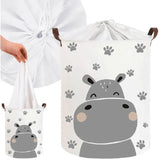 Кошница За Съхранение На Играчки С Шнур Хипопотам 43 Литра --- BebeMama