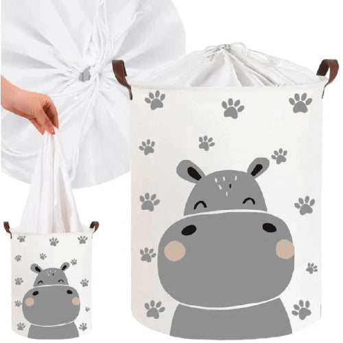 Кошница За Съхранение На Играчки С Шнур Хипопотам 43 Литра --- BebeMama