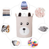 Кош За Съхранение На Играчки Сгъваема 43 L Плюшено Мече --- BebeMama