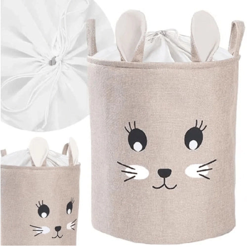 Първокласен Кош За Съхранение Сгъваема Xxl 63 L Заек --- BebeMama