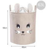 Първокласен Кош За Съхранение Сгъваема Xxl 63 L Заек --- BebeMama