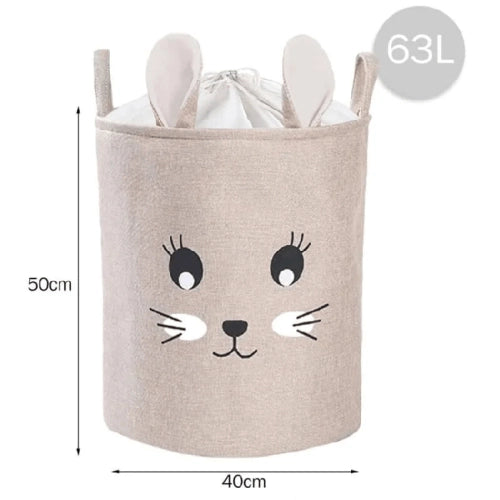 Първокласен Кош За Съхранение Сгъваема Xxl 63 L Заек --- BebeMama