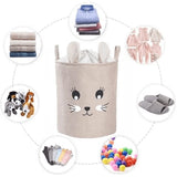 Първокласен Кош За Съхранение Сгъваема Xxl 63 L Заек --- BebeMama