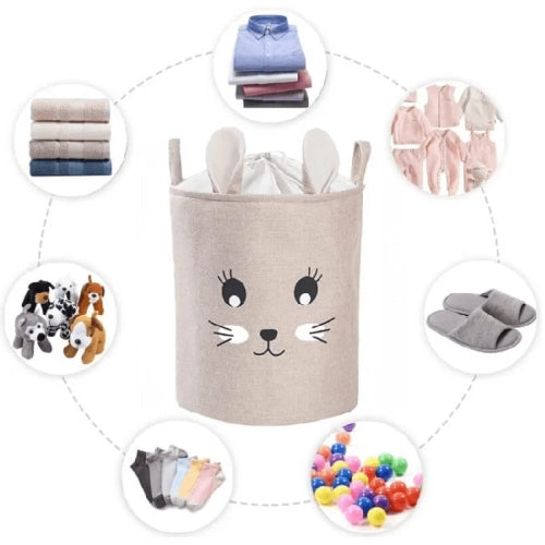 Първокласен Кош За Съхранение Сгъваема Xxl 63 L Заек --- BebeMama