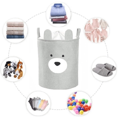 Първокласна Кошница За Съхранение На Играчки Плюшено Мече --- BebeMama