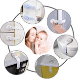 Детски Предпазни Ключалки За Шкафове И Уреди, 10 Броя --- BebeMama
