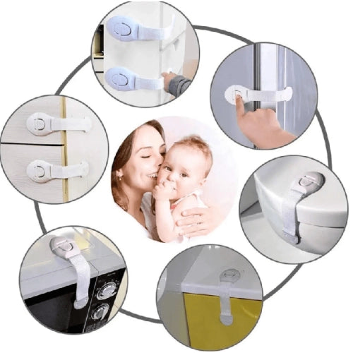 Детски Предпазни Ключалки За Шкафове И Уреди, 10 Броя --- BebeMama