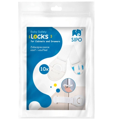 Детски Предпазни Ключалки За Шкафове И Уреди, 10 Броя --- BebeMama