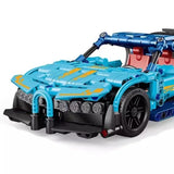 Детски Конструктор Alpha, Спортна Кола, Синя 448 Части --- BebeMama