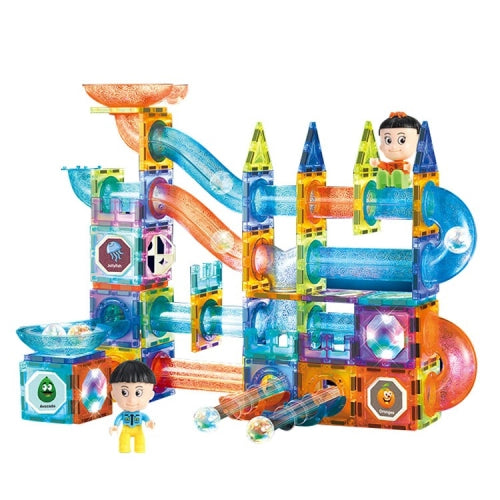 Детска Игра С Магнитни Елементи И Светещо Топче Joy, 142 Части --- BebeMama