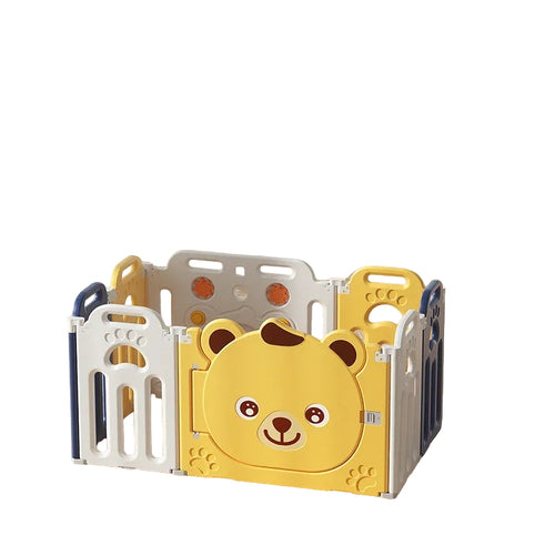 Бебешка Ограда Zoo Бяло-Синьо-Жълто --- BebeMama