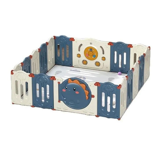 Бебешка Ограда Little Dino - Синьо И Бяло - Огради - Sonne Home - BebeMama