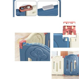 Бебешка Ограда Little Dino - Синьо И Бяло --- BebeMama