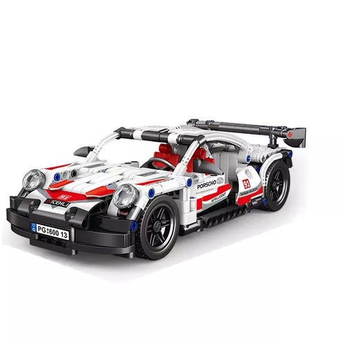 Детски Конструктор Gama, Спортна Кола, Бяла --- BebeMama