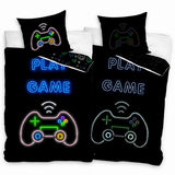 Детски Светещ Спален Комплект Play Game - 2 Части Калъфка 65X65 - Спални Комплекти - Sonne Home - BebeMama