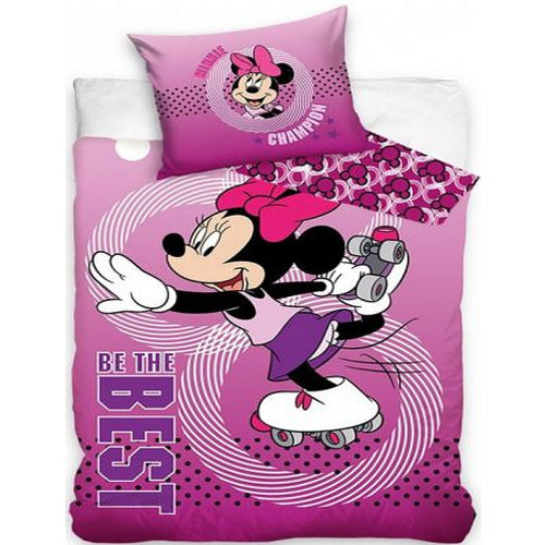 Детски Спален Комплект Minnie Mouse Roller-Skating Плик За Завивка 140X200 – 2 Части - Спални Комплекти - Sonne Home - BebeMama