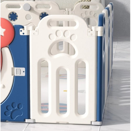 Бебешка Ограда За Безопасна Игра Padi С Баскетболен Кош --- BebeMama